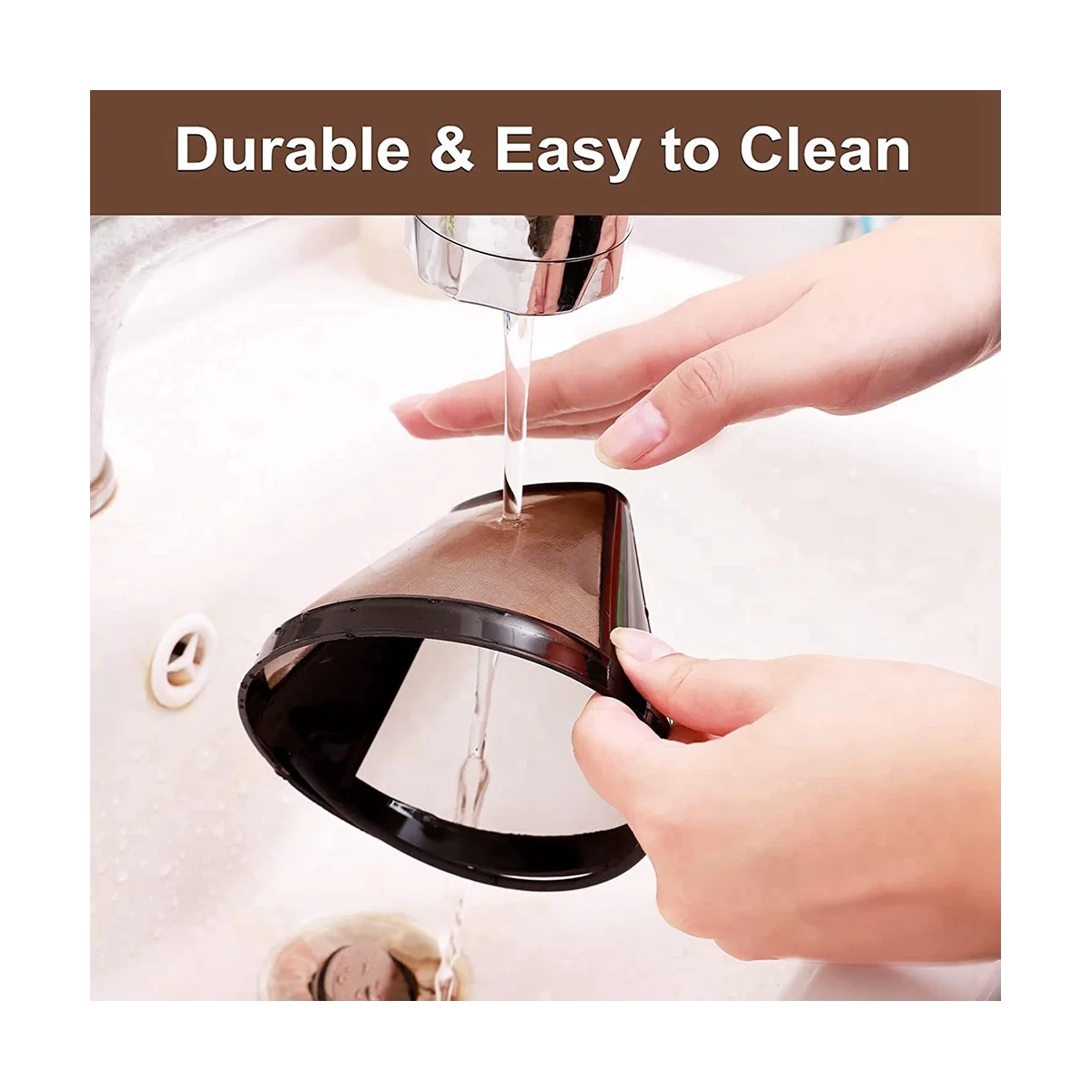 2 Pack Reusable Cone Coffee Filter & 4 Pack Reusable Coffee Pods for Ninja Dual Brew Coffee Maker, Coffee Filter
2 Pack Reusable Cone Coffee Filter & 4 Pack Reusable Coffee Pods for Ninja Dual Brew Coffee Maker, Coffee Filter