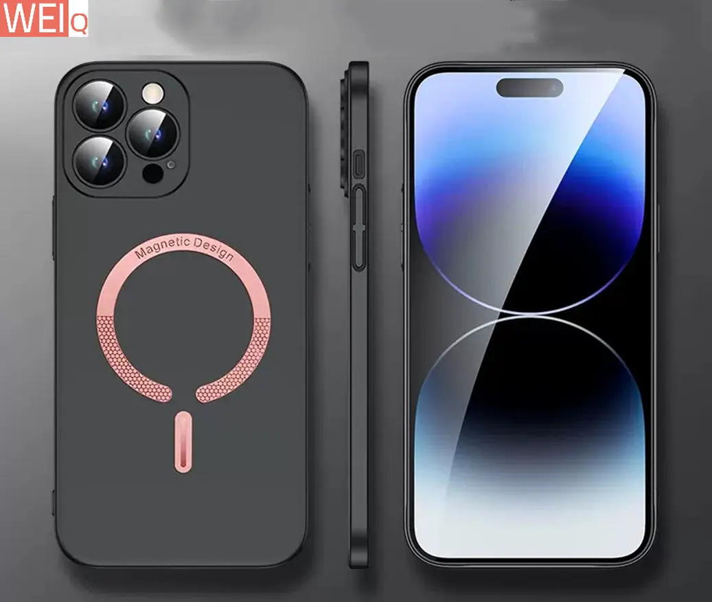 Защитный Магнитный Жесткий матовый чехол для камеры iPhone 14 13 12 11 Pro Max, Прочный Магнитный защитный тонкий Чехол MagSafe для iPhone14
Защитный Магнитный Жесткий матовый чехол для камеры iPhone 14 13 12 11 Pro Max, Прочный Магнитный защитный тонкий Чехол MagSafe для iPhone14