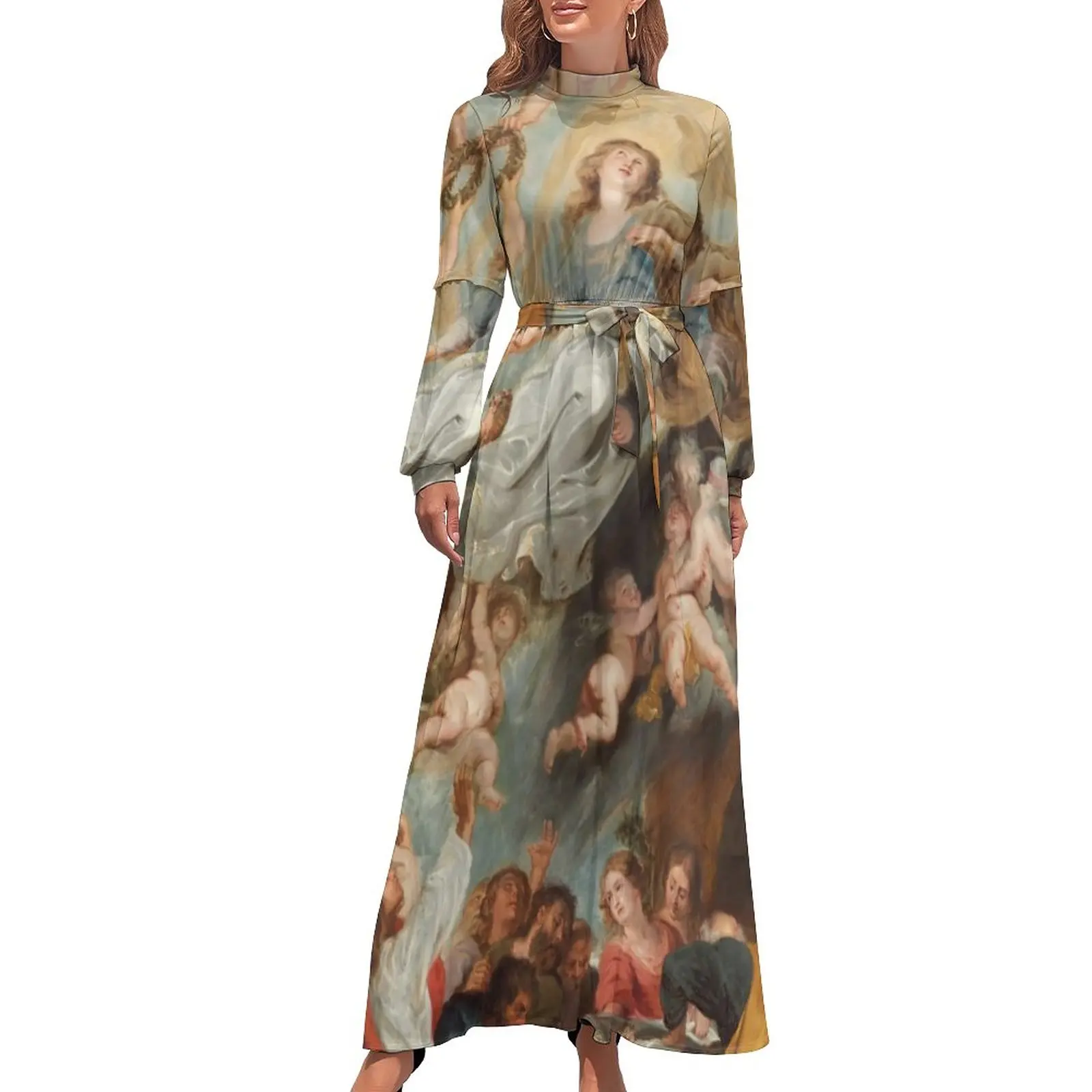 Virgin Mary Dress Long Sleeve The Assumption of The Virgin Modern Maxi Dress High Waist Street Wear Graphic Beach Long Dresses
Virgin Mary Dress Long Sleeve The Assumption of The Virgin Modern Maxi Dress High Waist Street Wear Graphic Beach Long Dresses