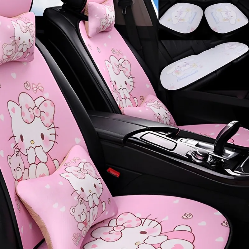 Sanrio Kawaii Hello Kitty Car Seat Cushion Cinnamoroll Ice Silk Breathable Seat Cool Pad Five-seat Car Interior Accessories
Sanrio Kawaii Hello Kitty Car Seat Cushion Cinnamoroll Ice Silk Breathable Seat Cool Pad Five-seat Car Interior Accessories