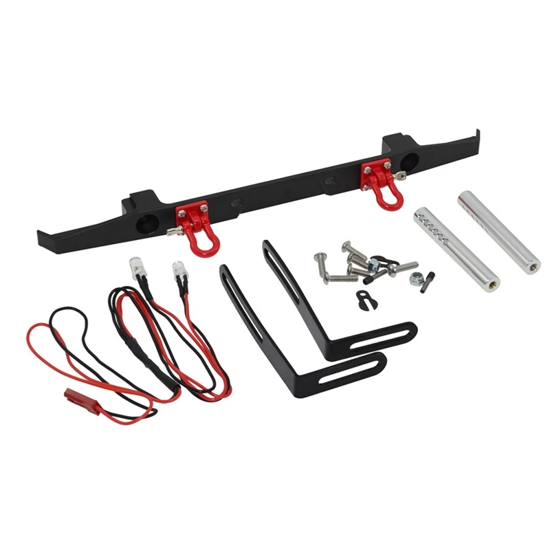 Rc Car Metal Rear Bumper with Lights for 1:10 RC Crawler Car Axial SCX10 JEEP RX4 Bumper Upgrade Parts
Rc Car Metal Rear Bumper with Lights for 1:10 RC Crawler Car Axial SCX10 JEEP RX4 Bumper Upgrade Parts
