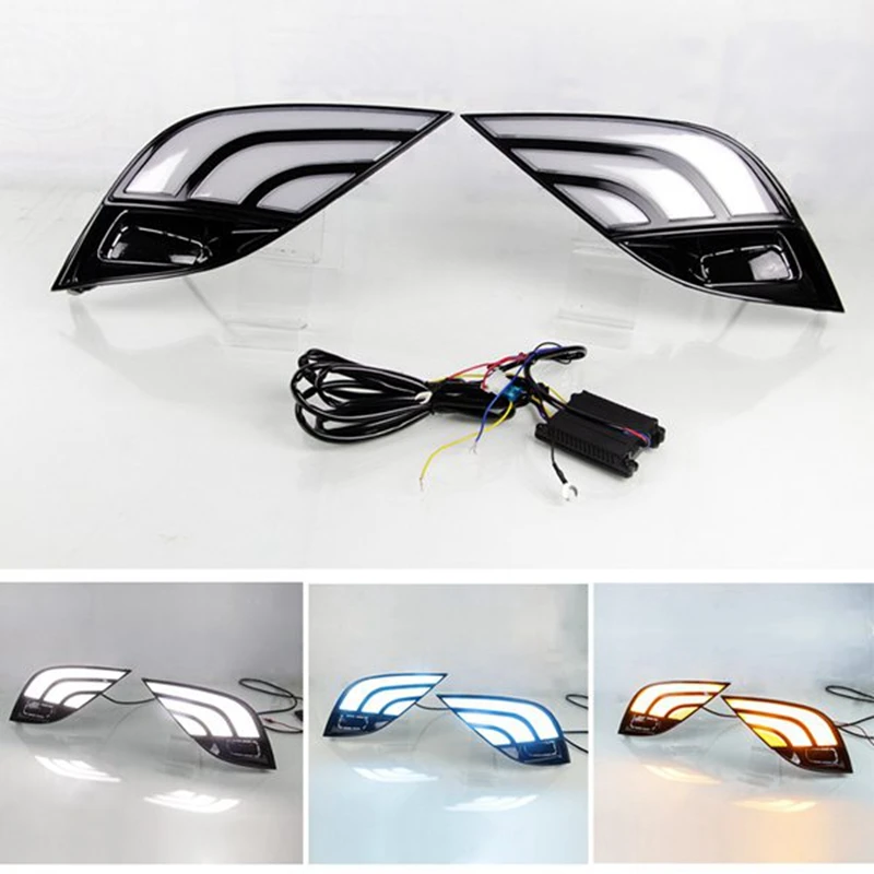 Car LED Daytime Running Lights Fog Lights Waterproof Turn Signal Lights Tricolor For Toyota Camry 2019-2020
Car LED Daytime Running Lights Fog Lights Waterproof Turn Signal Lights Tricolor For Toyota Camry 2019-2020