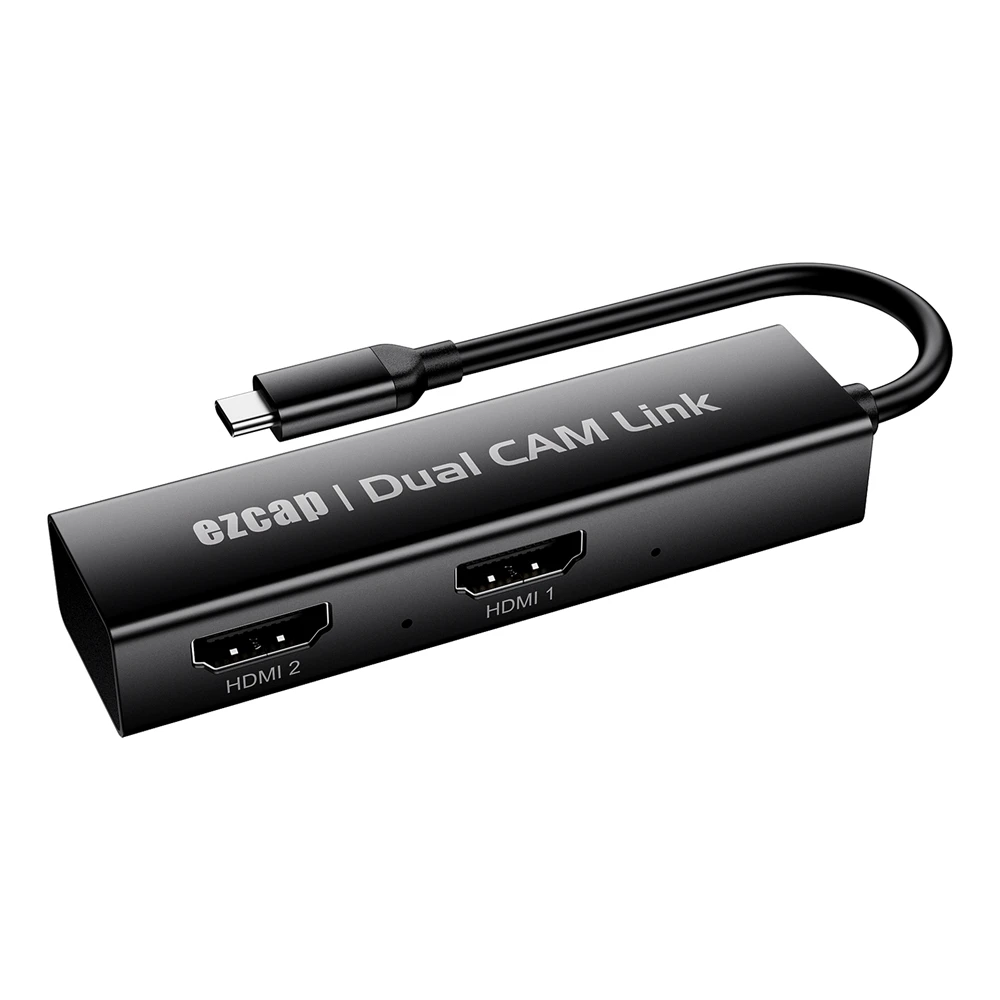 Ezcap314 Dual HDMI Video Capture Card Two Port HDMI To Type C Video Recording Box 1080p 60fps Live Streaming for PC Game Camera
Ezcap314 Dual HDMI Video Capture Card Two Port HDMI To Type C Video Recording Box 1080p 60fps Live Streaming for PC Game Camera