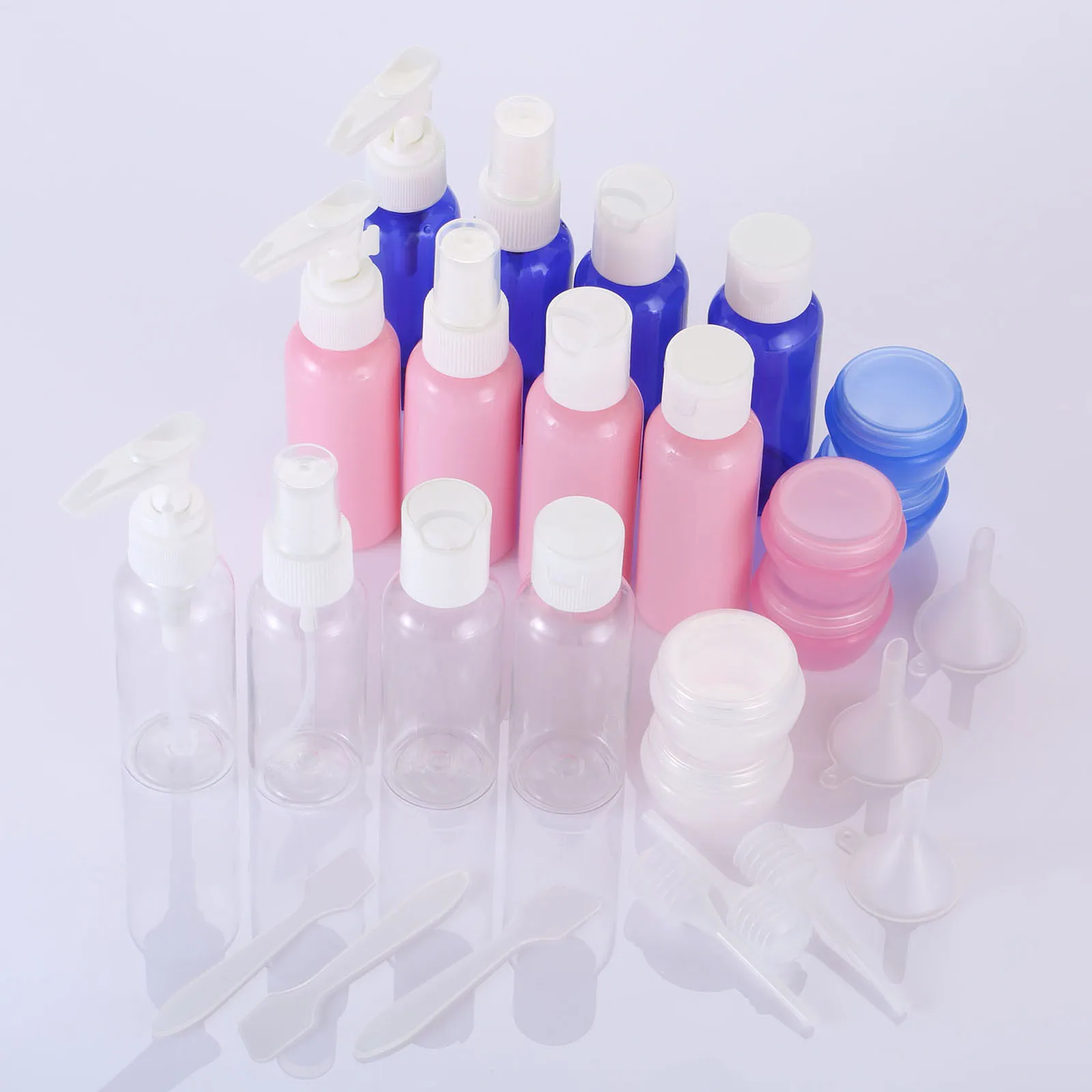 1Set Pink/Blue/Transparent Makeup Bottle High Quality Refillable Travel Bottles Set Cosmetics Bottles Portable Makeup Tools
1Set Pink/Blue/Transparent Makeup Bottle High Quality Refillable Travel Bottles Set Cosmetics Bottles Portable Makeup Tools