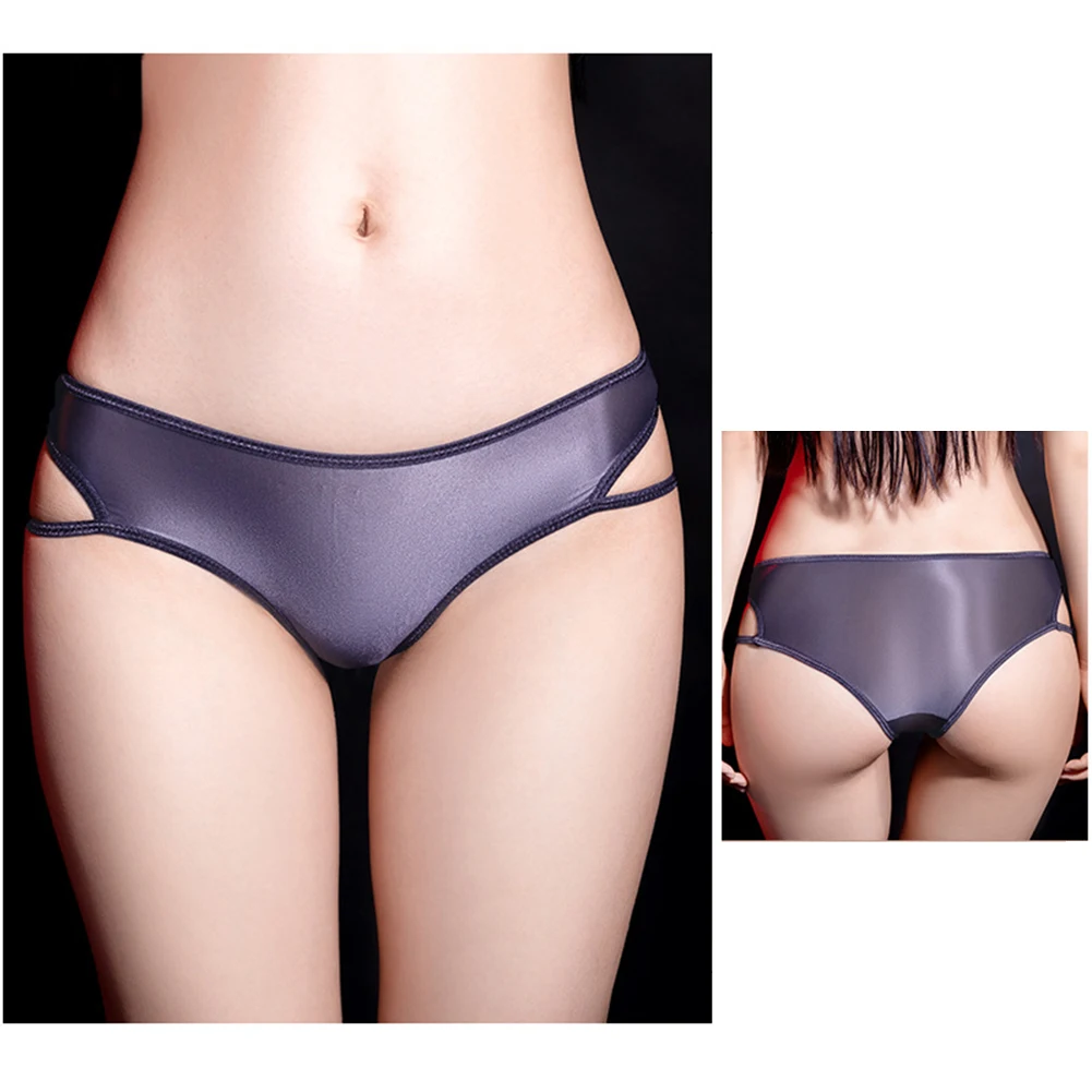 Sexy Women Smooth Comfy Briefs Oil Shiny Glossy Panties Underwear Hollow Out Low Waist Underpants Solid Perspective Lingerie
Sexy Women Smooth Comfy Briefs Oil Shiny Glossy Panties Underwear Hollow Out Low Waist Underpants Solid Perspective Lingerie