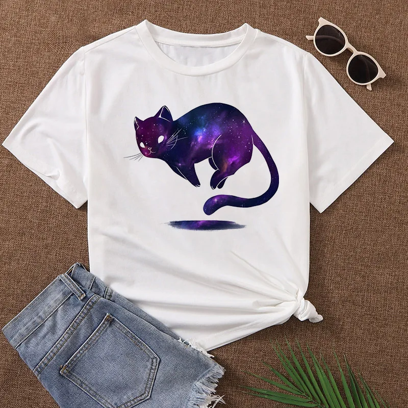 Women Graphic Funny Ladies Cartoon Summer Casual Fashion Tshirts Aesthetic Cats Print Harajuku Female Clothes Tees Tshirt
Women Graphic Funny Ladies Cartoon Summer Casual Fashion Tshirts Aesthetic Cats Print Harajuku Female Clothes Tees Tshirt