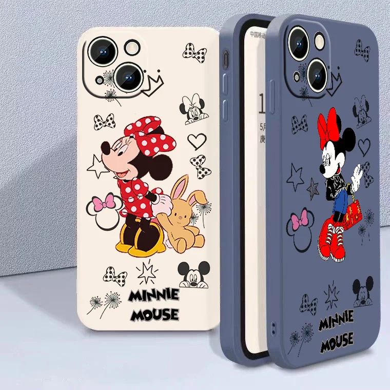 Cute Mickey Minnie Anime Phone Case For Apple iPhone 14 13 12 11 mini XS XR X Pro Max 8 7 6S 6 Plus Liquid Rope Cover
Cute Mickey Minnie Anime Phone Case For Apple iPhone 14 13 12 11 mini XS XR X Pro Max 8 7 6S 6 Plus Liquid Rope Cover