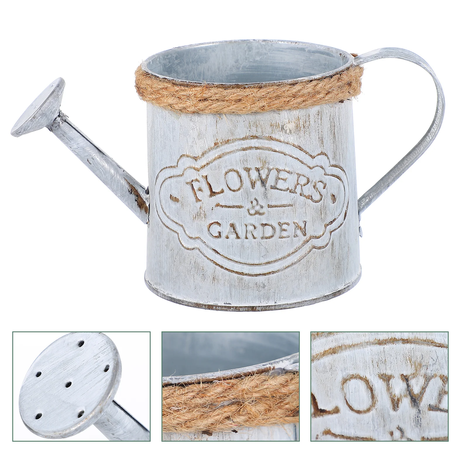 2 Pcs Old Wrought Iron Flower Vase Decorative Bucket Photo Props Retro Home Dried Rope Multi-function Pot Rustic 
2 Pcs Old Wrought Iron Flower Vase Decorative Bucket Photo Props Retro Home Dried Rope Multi-function Pot Rustic