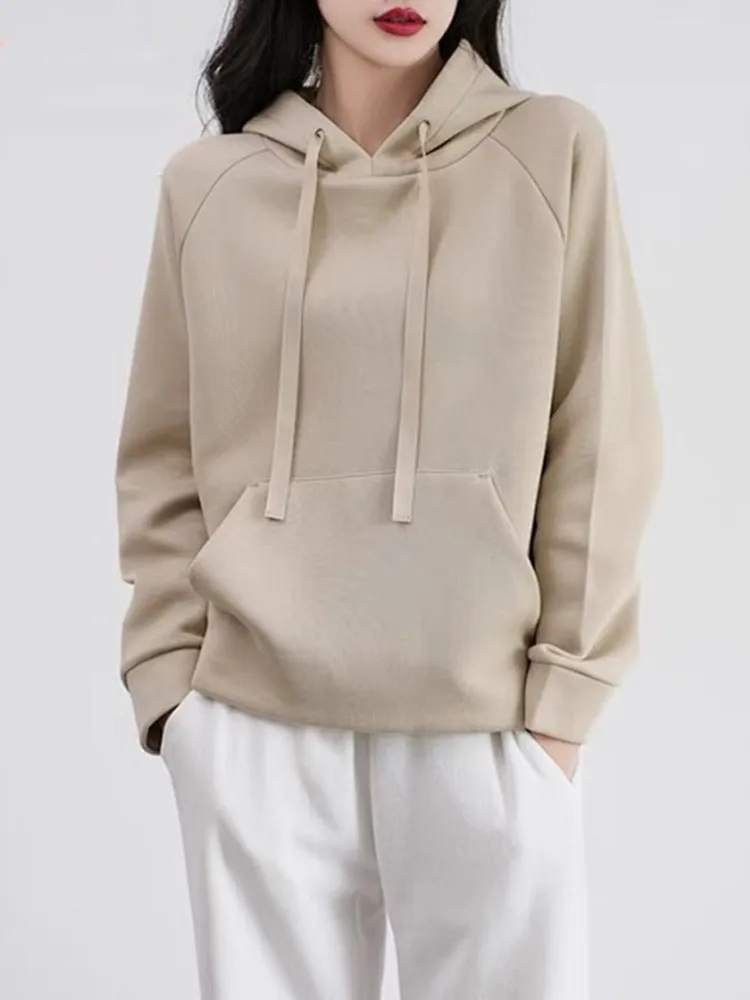 Women Casual Hooded Drawstring Sweatshirt Ladies Autumn Winter Long Sleeve Hoodies Female Pullovers Tops with Pocket
Women Casual Hooded Drawstring Sweatshirt Ladies Autumn Winter Long Sleeve Hoodies Female Pullovers Tops with Pocket