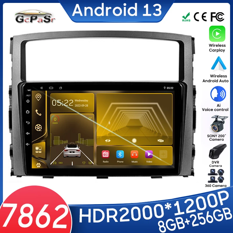 7862 For Mitsubishi Pajero 4 V80 V90 2006 - 2020 Stereo Head Unit 8 Core Android 13 Car Radio Player Carplay GPS Navigation 4G
7862 For Mitsubishi Pajero 4 V80 V90 2006 - 2020 Stereo Head Unit 8 Core Android 13 Car Radio Player Carplay GPS Navigation 4G