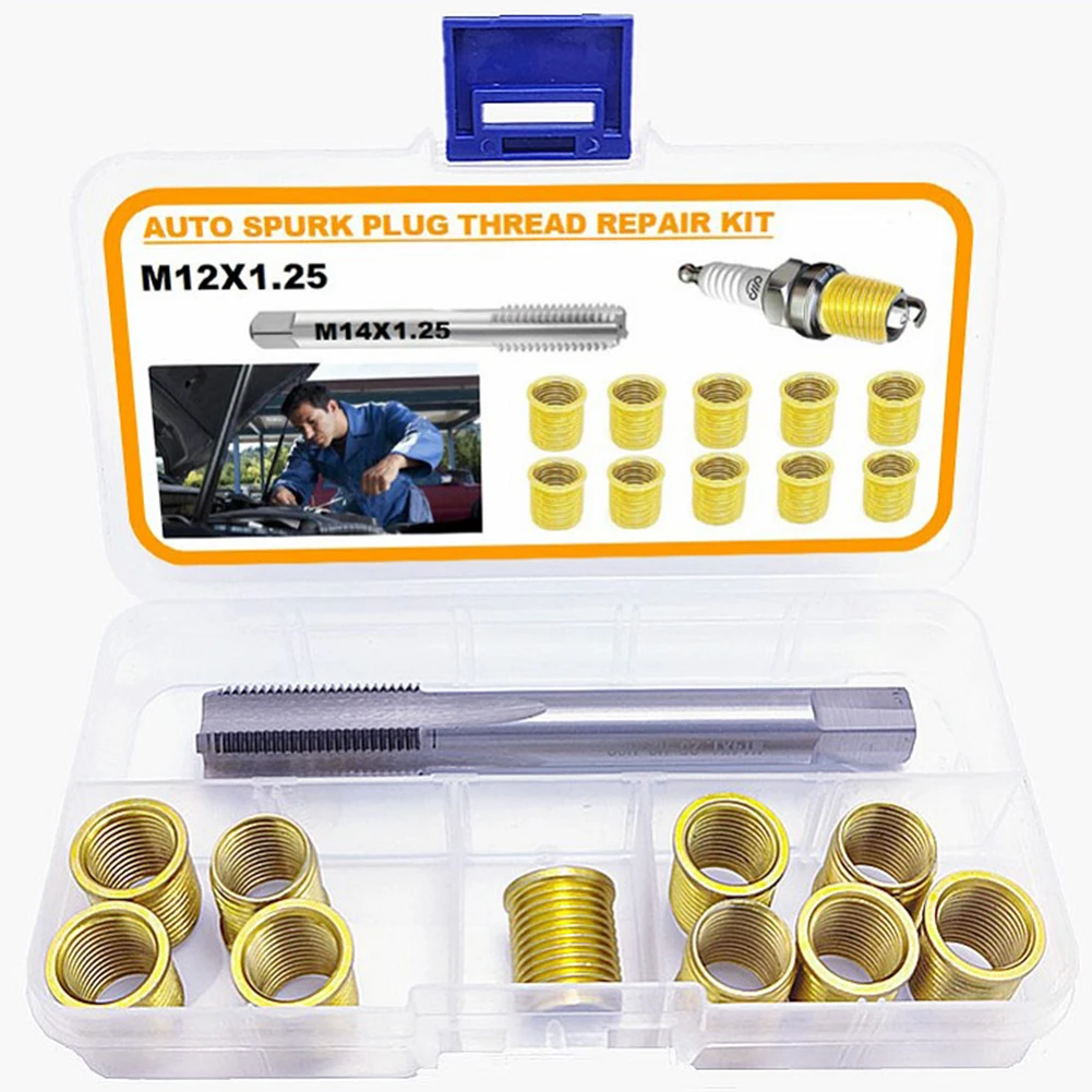 Thread Hole Repair Tools Galvanized Plug-in Metal M12 1.25 Inserts Tap 14mm For Gasoline Engines Generators Threaded Inserts
Thread Hole Repair Tools Galvanized Plug-in Metal M12 1.25 Inserts Tap 14mm For Gasoline Engines Generators Threaded Inserts