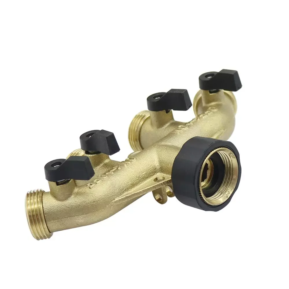 Brass 3/4" Thread European/American Standard 4-Way Valved Hose Splitters Garden Irrigation Water Control Valve Faucet Connector
Brass 3/4" Thread European/American Standard 4-Way Valved Hose Splitters Garden Irrigation Water Control Valve Faucet Connector