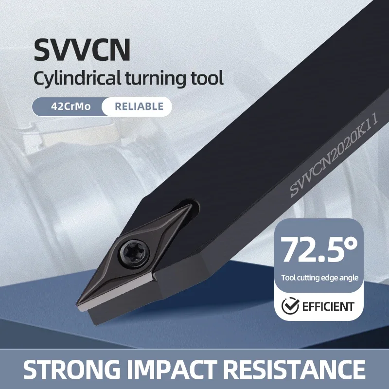 SVVCN1616 SVVCN2020 SVVCN2525 External Turning Tool Cutter Bar CNC SVVCN Lathe Bar Turning Holder
SVVCN1616 SVVCN2020 SVVCN2525 External Turning Tool Cutter Bar CNC SVVCN Lathe Bar Turning Holder