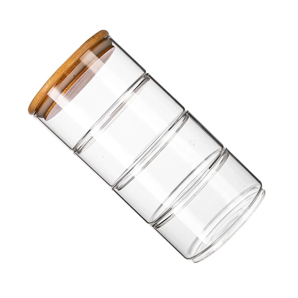 4 Pcs Fresh Bowl Food Storage Jar Glass Containers Air Tight Canister Bamboo Cover Lid Cookie
4 Pcs Fresh Bowl Food Storage Jar Glass Containers Air Tight Canister Bamboo Cover Lid Cookie