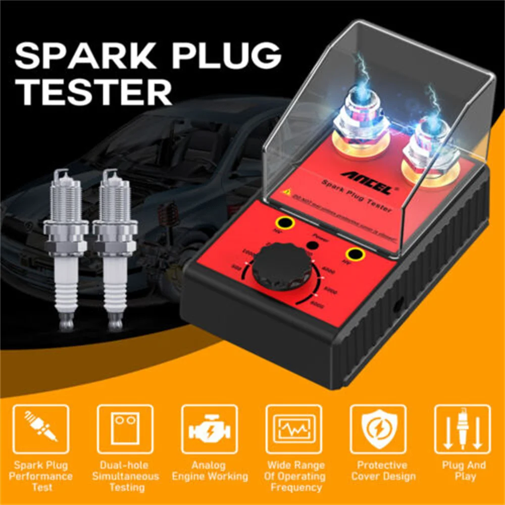 Car Spark Plug Tester Ignition Candle Testers 220V 110V Double Hole Analyzer Automotive Diagnostic Tool
Car Spark Plug Tester Ignition Candle Testers 220V 110V Double Hole Analyzer Automotive Diagnostic Tool