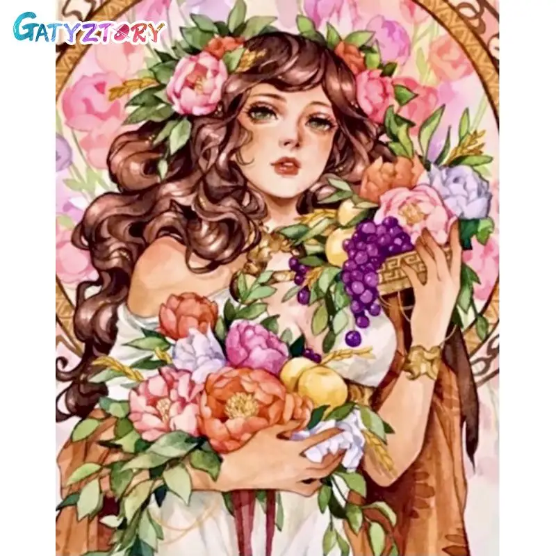 GATYZTORY Oil Painting By Number Flower Girl Kits Home Decor Painting By Numbers Portrait Drawing On Canvas HandPainted Art DIY
GATYZTORY Oil Painting By Number Flower Girl Kits Home Decor Painting By Numbers Portrait Drawing On Canvas HandPainted Art DIY