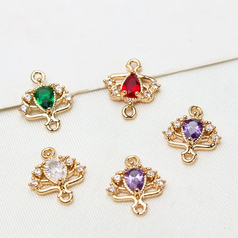 1 шт. аксессуары «сделай сам», медные инкрустированные цирконами полые веерообразные двойные подвески, античные серьги, материал ручной раб... 
1 шт. аксессуары «сделай сам», медные инкрустированные цирконами полые веерообразные двойные подвески, античные серьги, материал ручной раб...