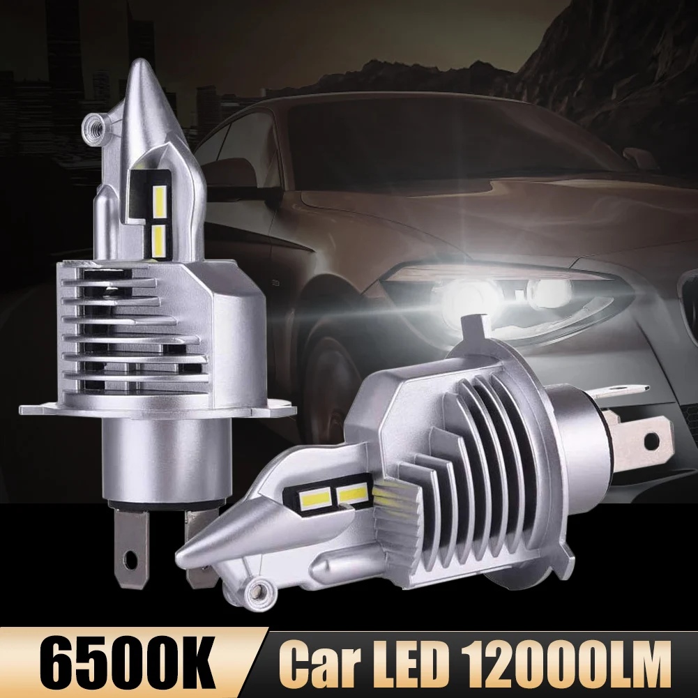 2Pcs 120W Car H4 LED Headlamp Bulb 8V-48V 12000LM High and Low Beam 6500K White Super Bright LED Bulb for Automobile Motorcycle
2Pcs 120W Car H4 LED Headlamp Bulb 8V-48V 12000LM High and Low Beam 6500K White Super Bright LED Bulb for Automobile Motorcycle