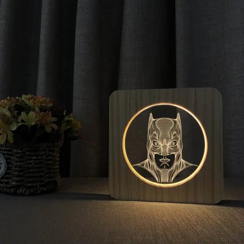 Famous Movie Player 3D Wood Acrylic Lamp Night Light Wooden 3D LED Table Lamp Warm White Bedroom Decoration Creative Christmas B
Famous Movie Player 3D Wood Acrylic Lamp Night Light Wooden 3D LED Table Lamp Warm White Bedroom Decoration Creative Christmas B