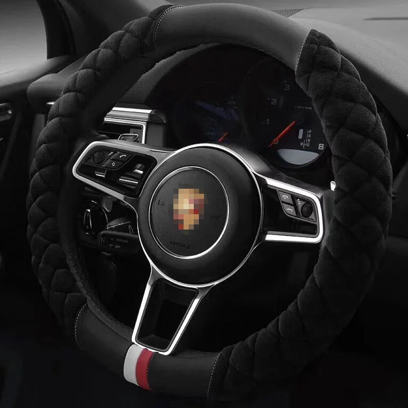 CHIZIYO Car Steering Wheel Cover Case High-density Soft Warm Plush Winter Auto Protector Universal Car Interior Accessories
CHIZIYO Car Steering Wheel Cover Case High-density Soft Warm Plush Winter Auto Protector Universal Car Interior Accessories