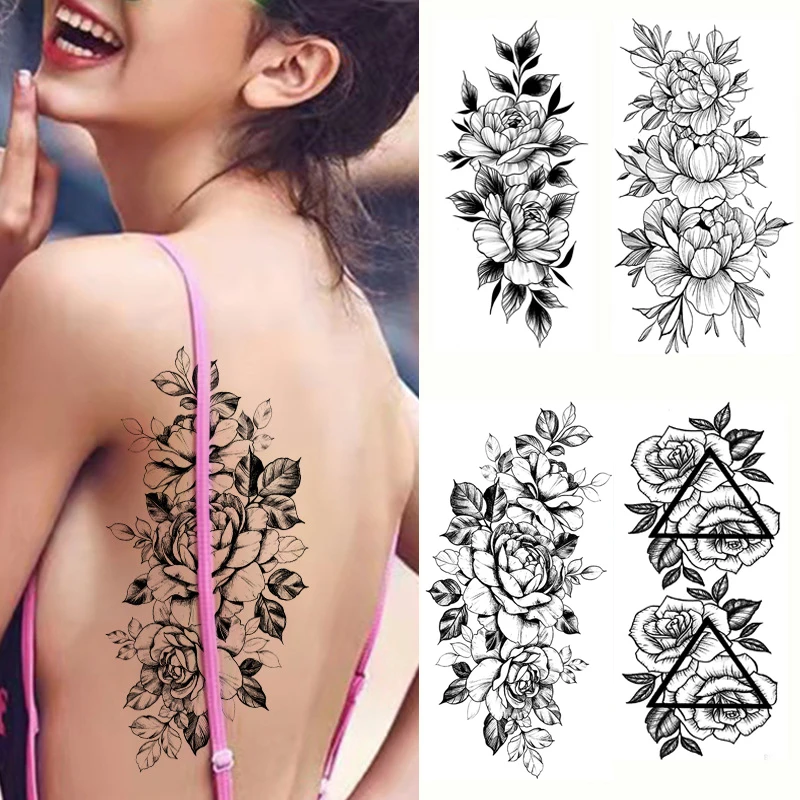 Temporary Tattoos Flowers Fake Tattoo for Women Sexy Rose Butterfly Body Sticker Arm Legs Sleeve Tattoo Temporari Waterproof
Temporary Tattoos Flowers Fake Tattoo for Women Sexy Rose Butterfly Body Sticker Arm Legs Sleeve Tattoo Temporari Waterproof