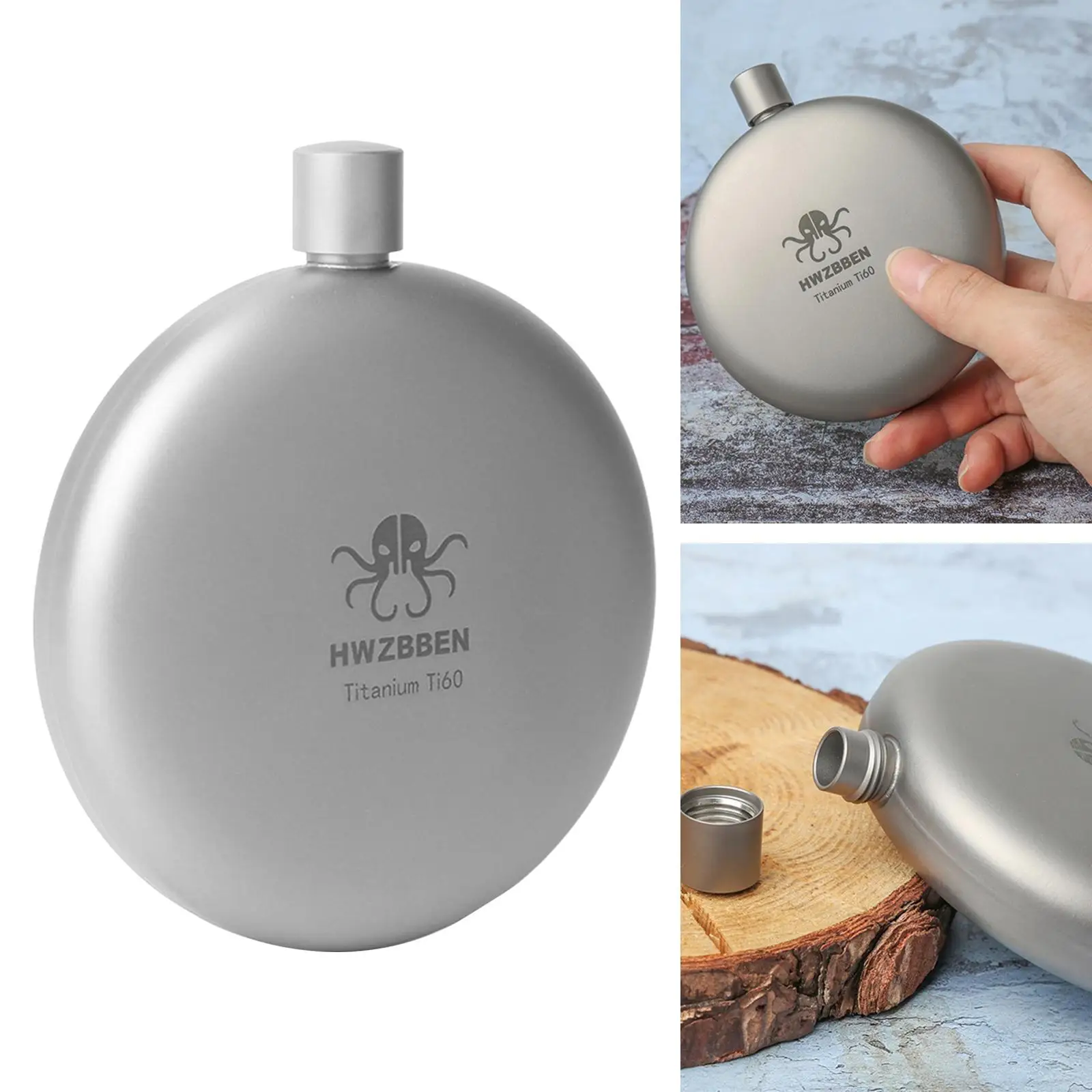 Карманная винная фляжка из титана, 170 мл
Карманная винная фляжка из титана, 170 мл