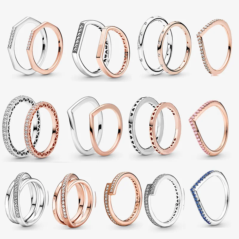 LR Rose Gold Love PAN 925 Sterling Silver Ring For Women Zircon Inlaid Engagement Couple Rings Matching Wedding Jewelry Gift
LR Rose Gold Love PAN 925 Sterling Silver Ring For Women Zircon Inlaid Engagement Couple Rings Matching Wedding Jewelry Gift