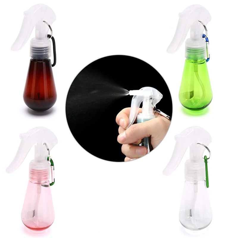 Transparent Plastic Trigger Spray Bottles With Carabiner Hook Travel Portable Refillable Container Makeup Moisture Atomizer 60ML
Transparent Plastic Trigger Spray Bottles With Carabiner Hook Travel Portable Refillable Container Makeup Moisture Atomizer 60ML
