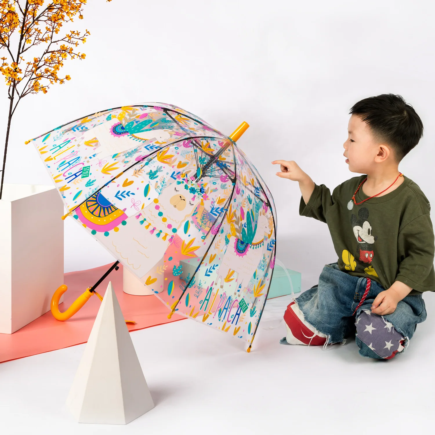 Dazzling color cartoon children transparent umbrella wholesale arch lovely alpaca long handle straight umbrella wholesale pupils
Dazzling color cartoon children transparent umbrella wholesale arch lovely alpaca long handle straight umbrella wholesale pupils