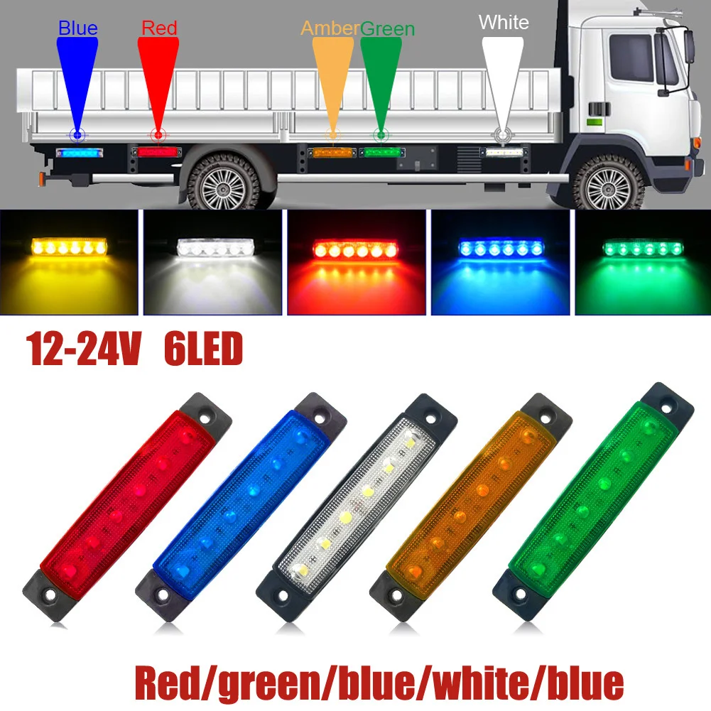6LED Truck Side Light Truck Side Light 12v/24V Width Light Indicator Light Turn Signal Waterproof, Reliable And Safe Side Marker
6LED Truck Side Light Truck Side Light 12v/24V Width Light Indicator Light Turn Signal Waterproof, Reliable And Safe Side Marker