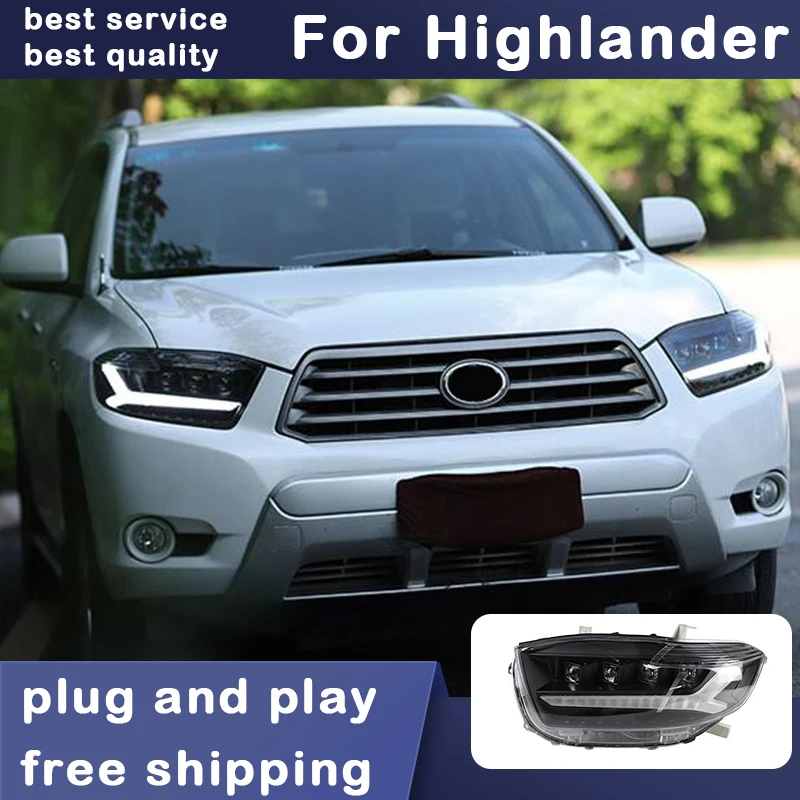 Car Styling Headlights for Toyota Highlander LED Headlight 2009-2011 Head Lamp DRL Signal Projector Lens Automotive Accessories
Car Styling Headlights for Toyota Highlander LED Headlight 2009-2011 Head Lamp DRL Signal Projector Lens Automotive Accessories