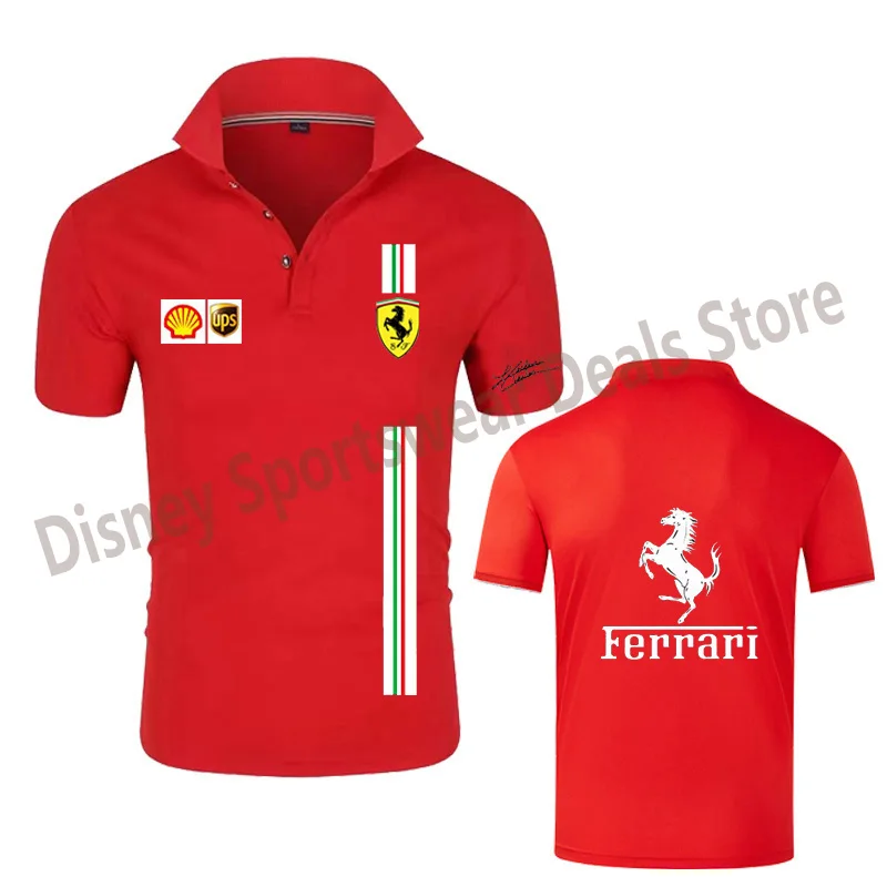 2022 Formula 1 Ferrari Team Signature Car Fan Men Summer Casual Polo Shirt Short Sleeve Turn Down Collar Slim Fit
2022 Formula 1 Ferrari Team Signature Car Fan Men Summer Casual Polo Shirt Short Sleeve Turn Down Collar Slim Fit