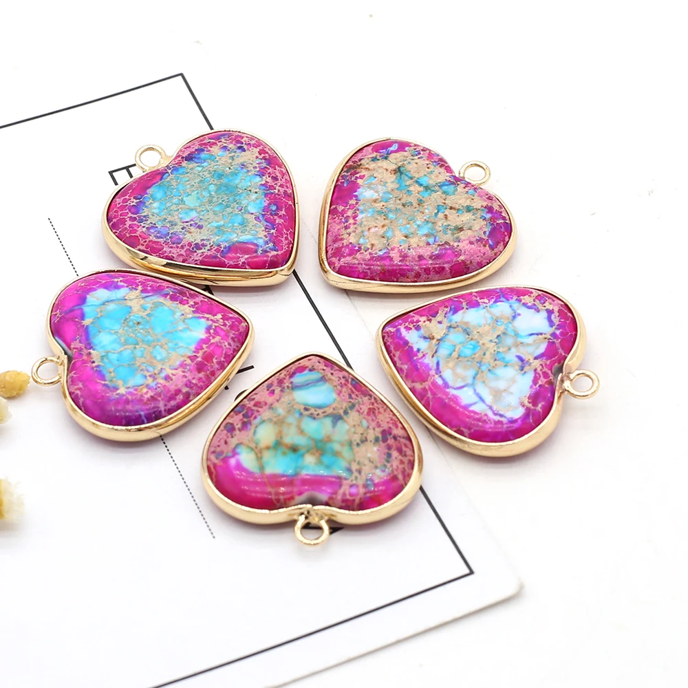 1pcs Natural Heart Shape Purple Emperor Stone Charm Pendant for Jewelry Making DIY Necklace Gift For Women Size 26x28mm
1pcs Natural Heart Shape Purple Emperor Stone Charm Pendant for Jewelry Making DIY Necklace Gift For Women Size 26x28mm