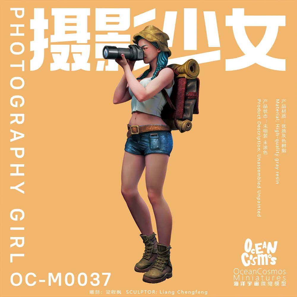 OceanCosmos miniatures, Original, Photography girl, Field photography, Sexy girl, Resin unpainted Model kit figure GK
OceanCosmos miniatures, Original, Photography girl, Field photography, Sexy girl, Resin unpainted Model kit figure GK