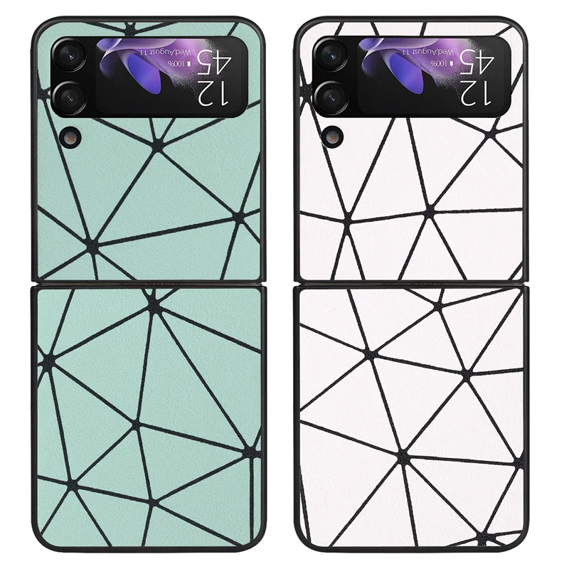Fashion Geometric Pattern Folding Phone Case for Samsung Z Flip 3 5G Luxury PU Leather Cover Shell Z Flip 3 Coque Funda Carcasa
Fashion Geometric Pattern Folding Phone Case for Samsung Z Flip 3 5G Luxury PU Leather Cover Shell Z Flip 3 Coque Funda Carcasa