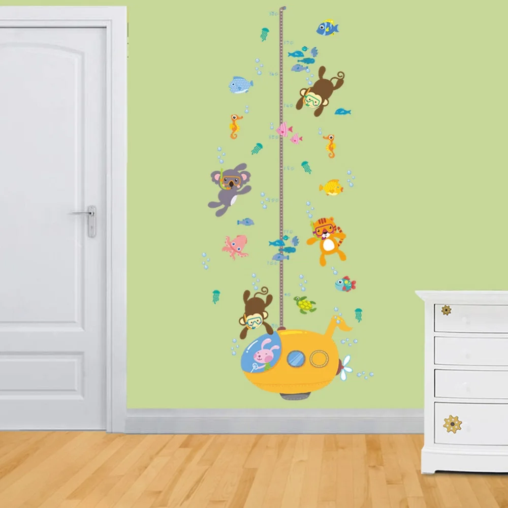 Wall Sticker Forest Monkey Tiger Koala Fish Swim For Kids Rooms Children Height Measure Growth Chart Home Decor Wall Art Decal
Wall Sticker Forest Monkey Tiger Koala Fish Swim For Kids Rooms Children Height Measure Growth Chart Home Decor Wall Art Decal