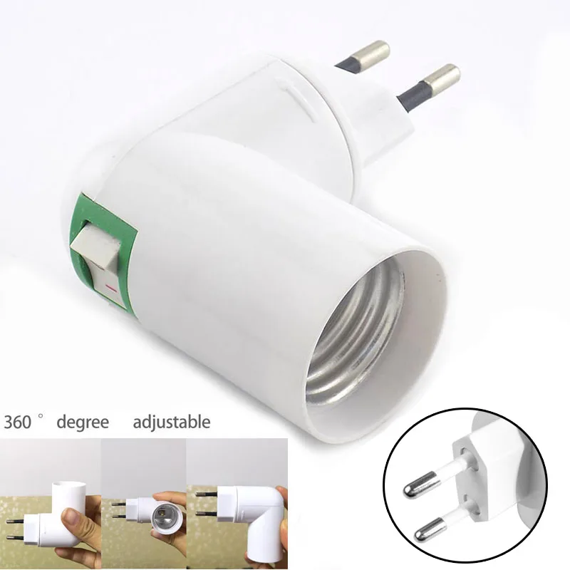 EU Plug PP To E27 Lamp Bases Socket Converter Splitter Lamp Holder With On/Off Switch Socket Adapter Screw Converter E27 Bulb
EU Plug PP To E27 Lamp Bases Socket Converter Splitter Lamp Holder With On/Off Switch Socket Adapter Screw Converter E27 Bulb