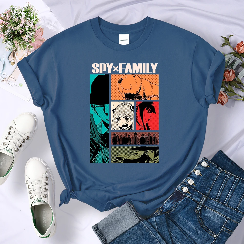 Spy X Family Женская футболка с принтом персонажа аниме кавайная шпионская семья Икс, брендовая летняя футболка, Повседневная Спортивная футбол...
Spy X Family Женская футболка с принтом персонажа аниме кавайная шпионская семья Икс, брендовая летняя футболка, Повседневная Спортивная футбол...