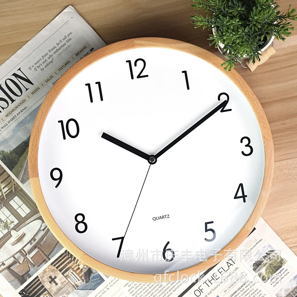 Direct sales new environmental protection wood grain wall clock beech fashion creative mute solid wood clock living room
Direct sales new environmental protection wood grain wall clock beech fashion creative mute solid wood clock living room