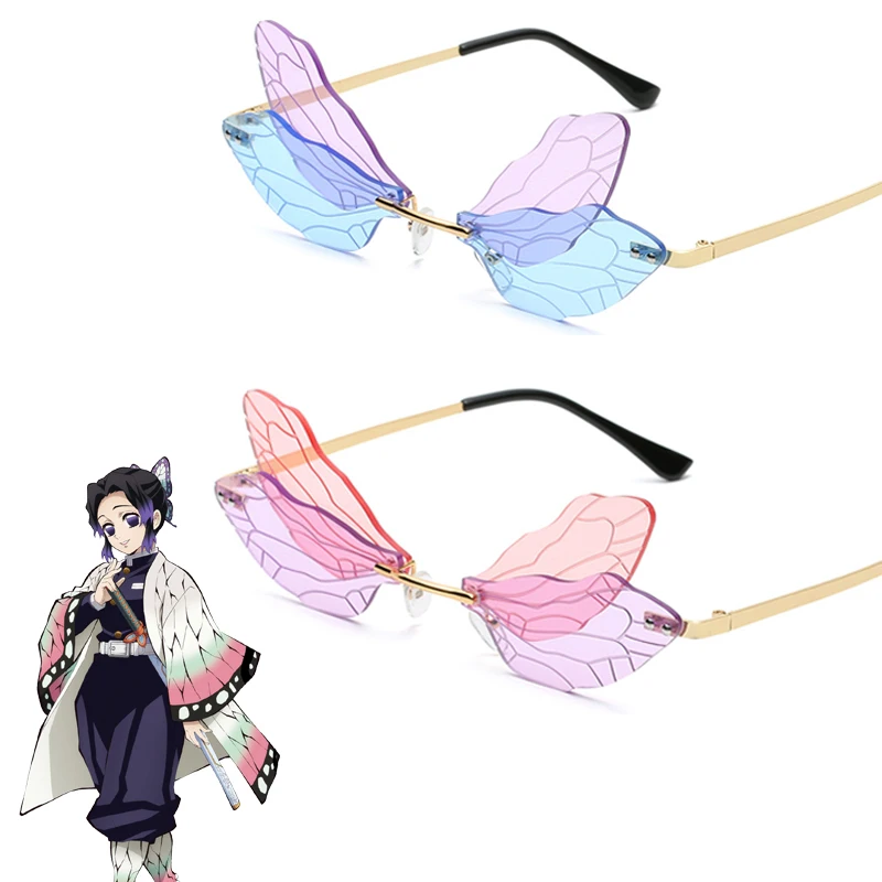 Anime Demon Slayer Sunglasses Kochou Shinobu Cosplay Butterfly Fashion Gothic Punk Glasses Unisex Eyewear Props Accessories
Anime Demon Slayer Sunglasses Kochou Shinobu Cosplay Butterfly Fashion Gothic Punk Glasses Unisex Eyewear Props Accessories