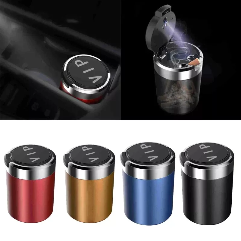 Compact Smokeless Ashtray Detachable Car Cigarette Ashtray with LED Light Car Trash Can for Most Car Cup Holder
Compact Smokeless Ashtray Detachable Car Cigarette Ashtray with LED Light Car Trash Can for Most Car Cup Holder