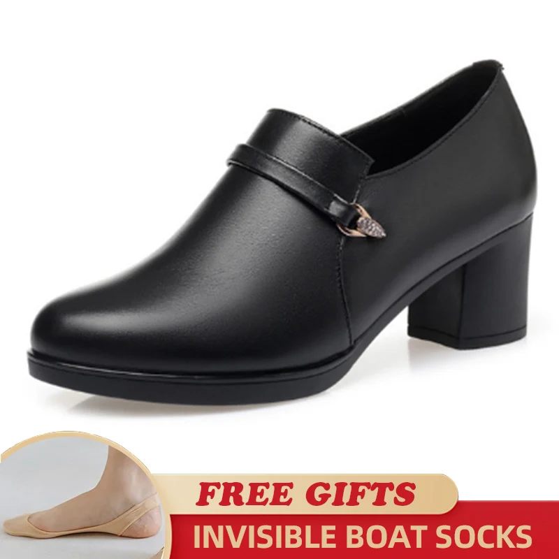 Ladies Shoes Mid Heel Genuine Leather Single Side Zipper High Heel Shoes Woman Fashion Shoes Big Size Dress Shoes for Women
Ladies Shoes Mid Heel Genuine Leather Single Side Zipper High Heel Shoes Woman Fashion Shoes Big Size Dress Shoes for Women