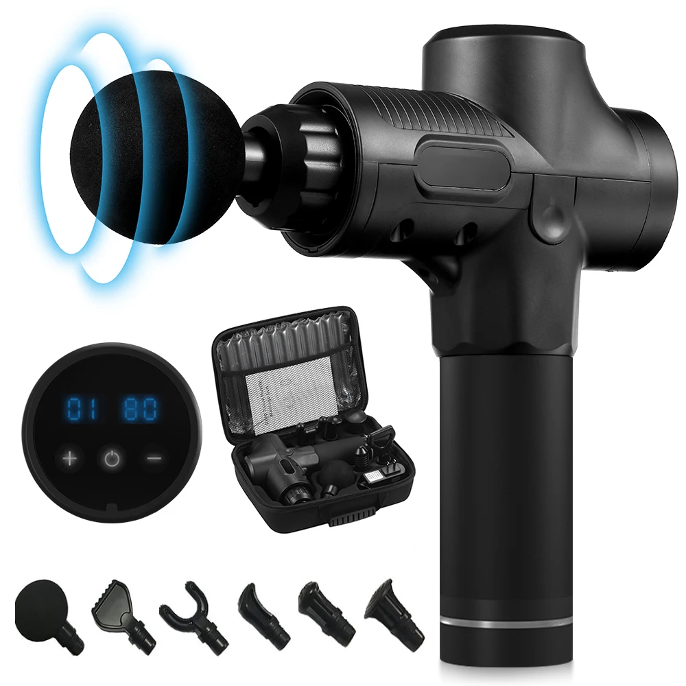 LCD Display Profession Massage Gun Body Muscle Deep Fascia Massager Muscle Pain Exercising Relaxation Slimming Shaping
LCD Display Profession Massage Gun Body Muscle Deep Fascia Massager Muscle Pain Exercising Relaxation Slimming Shaping