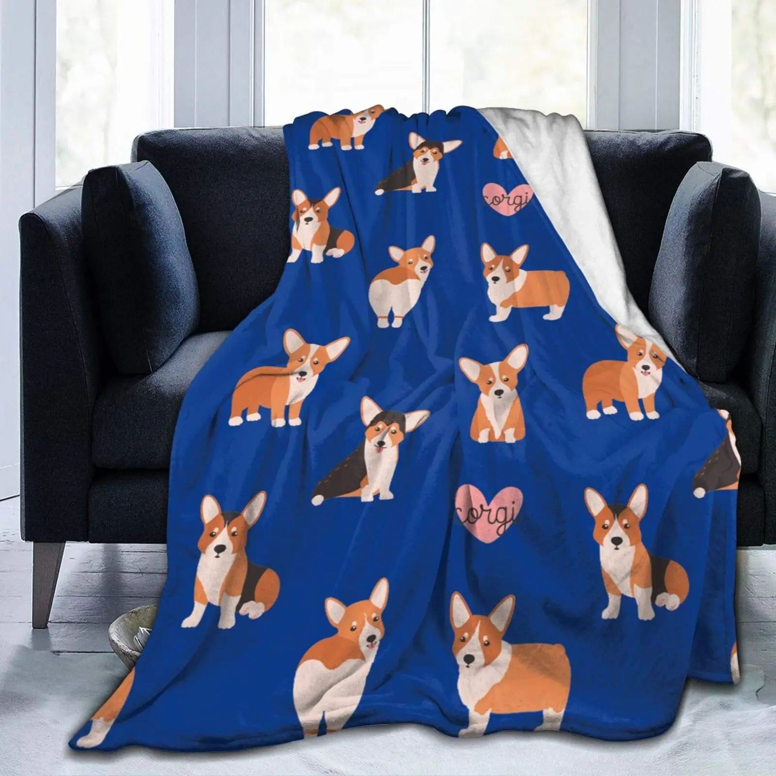 Corgi Dog More Love Blanket Flannel Throw Lightweight Cozy Couch Bed Soft and Warm Plush Quilt 120x150cm for Teens
Corgi Dog More Love Blanket Flannel Throw Lightweight Cozy Couch Bed Soft and Warm Plush Quilt 120x150cm for Teens
