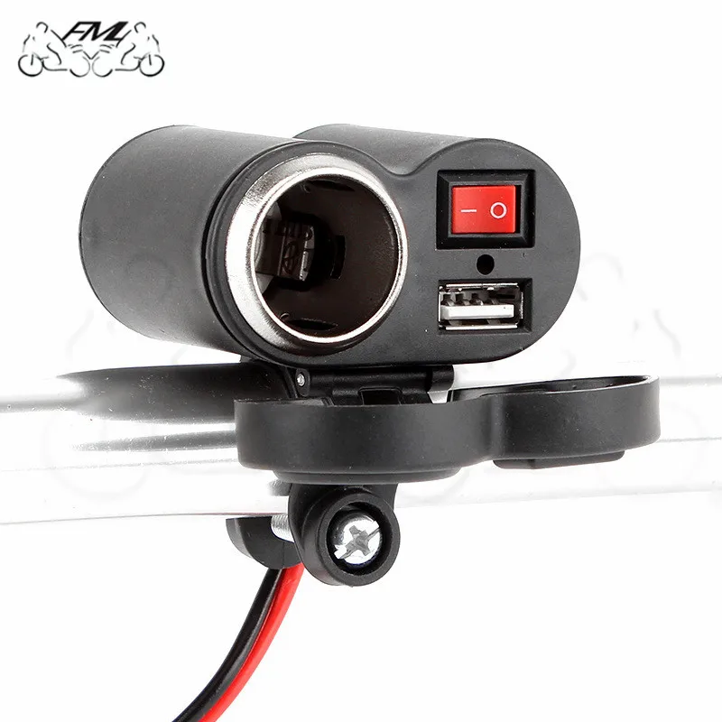 motorcycle handlebar Accessories USB charger with cigarette lighter Motorbike Motocross ATV phone Universal charging equipment
motorcycle handlebar Accessories USB charger with cigarette lighter Motorbike Motocross ATV phone Universal charging equipment
