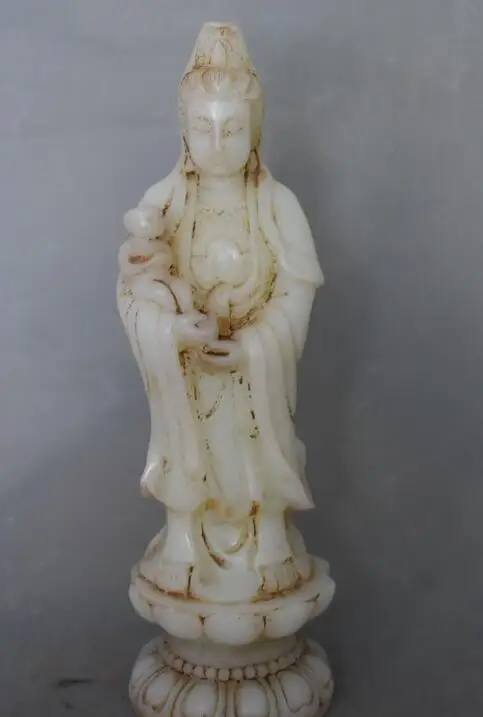 12 "старая китайская Нефритовая резьба Tongzi Kid Kwan-yin Guan Quan Yin богиня Гуаньинь
12 "старая китайская Нефритовая резьба Tongzi Kid Kwan-yin Guan Quan Yin богиня Гуаньинь