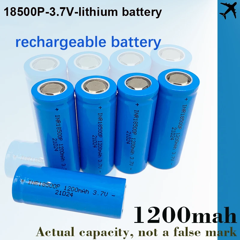 NEW 18500 battery 3.7V 1200mAh rechargeable lithium-ion battery, 3.7V special lithium-ion battery for strong light flashlights
NEW 18500 battery 3.7V 1200mAh rechargeable lithium-ion battery, 3.7V special lithium-ion battery for strong light flashlights