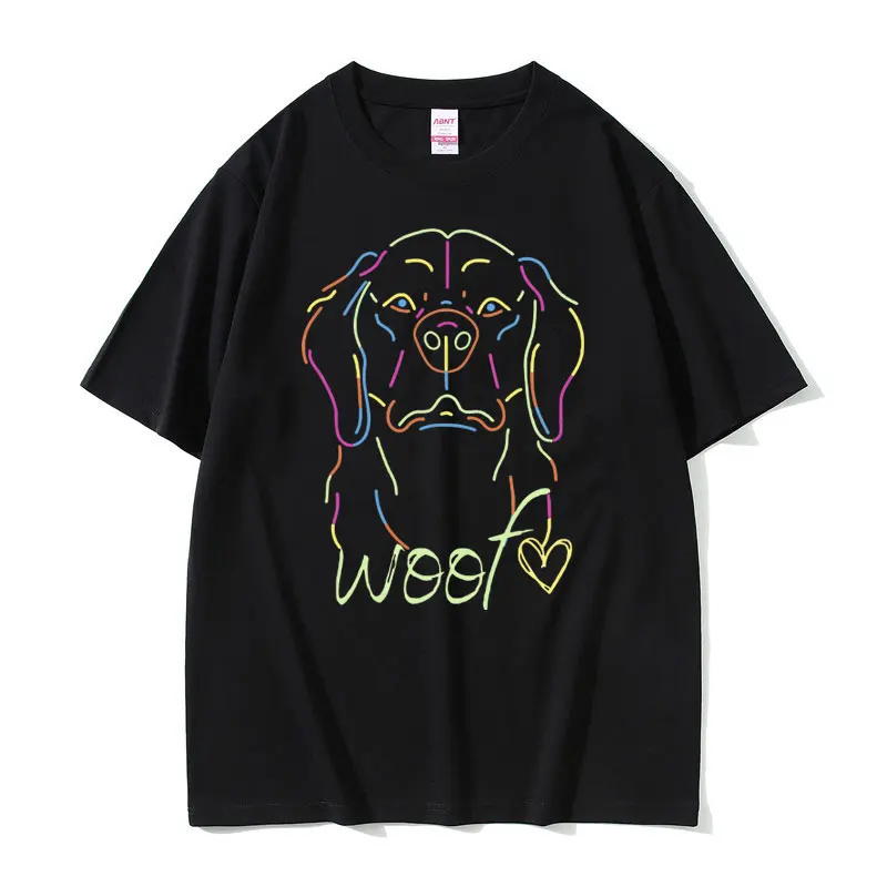 Cute Golden Retriever Woof Love Graphic T Shirt Funny Men Women Fashion Casual Short Sleeve Tees Unisex Quality Cotton T-shirt
Cute Golden Retriever Woof Love Graphic T Shirt Funny Men Women Fashion Casual Short Sleeve Tees Unisex Quality Cotton T-shirt