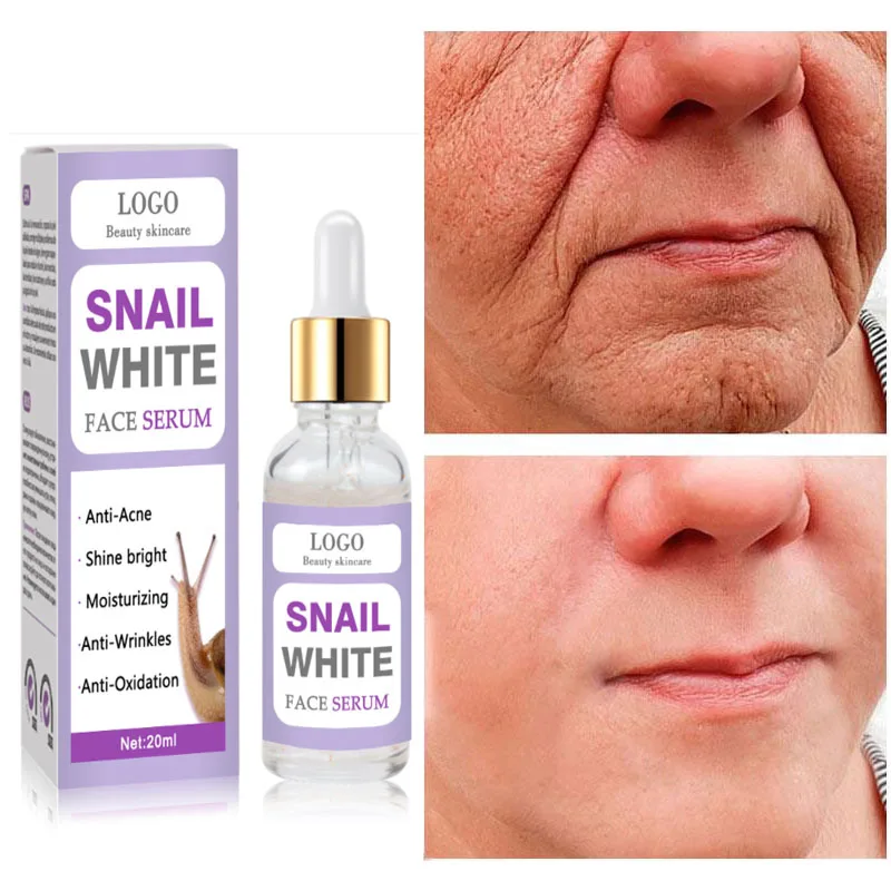 Snail Anti-Wrinkle Serum Lifting Firming Anti-aging Fade Fine Lines Face Essence Whitening Moisturizing Brighten Skin Care 20ml
Snail Anti-Wrinkle Serum Lifting Firming Anti-aging Fade Fine Lines Face Essence Whitening Moisturizing Brighten Skin Care 20ml