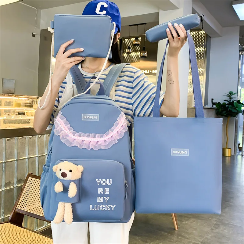 Qyahlybz kawaii large capacity students schoolbag cartoon cute bear doll girl backpack children shoulder bags
Qyahlybz kawaii large capacity students schoolbag cartoon cute bear doll girl backpack children shoulder bags